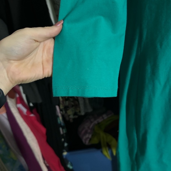 Talbots Vibrant Teal Dress with Ruffle Detail size small - Picture 4 of 6